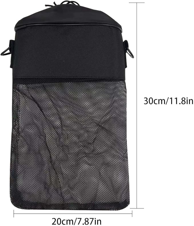 Mesh Clothespin Bag with Drawstring, Hanging Laundry Pin Storage Organizer - Image 2