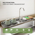 Faucet Mat for Kitchen Sink, 24 Inch Longer Silicone Sink Splash Guard - Image 2