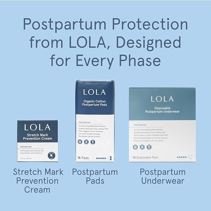 LOLA Organic Cotton Postpartum Pads - Image 9