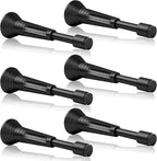 6Pcs Black Spring Door Stops, Screw in & Adhesive Door Stopper by Sckeinwg