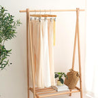 BAGAIL 10 Pack Wooden Pants Hangers - Image 6