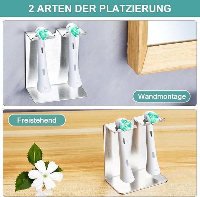 Electric Toothbrush Head Holder, Tooth Brushing Holder, Wall Mounted Toothbrush - Image 5