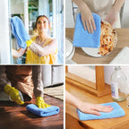 4 Pcs Extra Large Microfiber Cleaning Cloth 30 x 20 Inch Reusable Thick - Image 3
