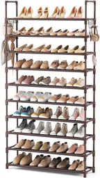 VTRIN 10 Tiers Shoe Rack Tall Large Capacity 50 Pairs Wide Shoe Organizer by VTRIN