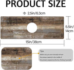MCALK Dark Brown Kitchen Sink Faucet Mat Splash Guard, Absorbent Quick-Dry - Image 5
