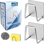 2Pcs Sponge Holder for Kitchen Sink，Strong Adhesive Small Sponge Holder，Sink by Eksinzenith