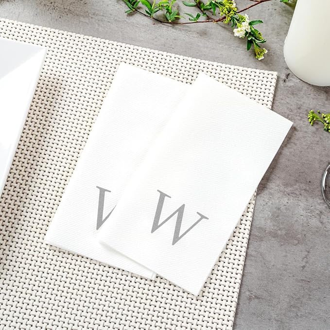 Luxenap 15.8 X 7.9 Inch Linen-Feel Guest Towels, 2000 Lettered Hand Towels - Image 6