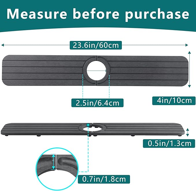 Drying Stone Faucet Mat for Kitchen Sink, Diatomite Faucet Handle Drip Catcher - Image 3