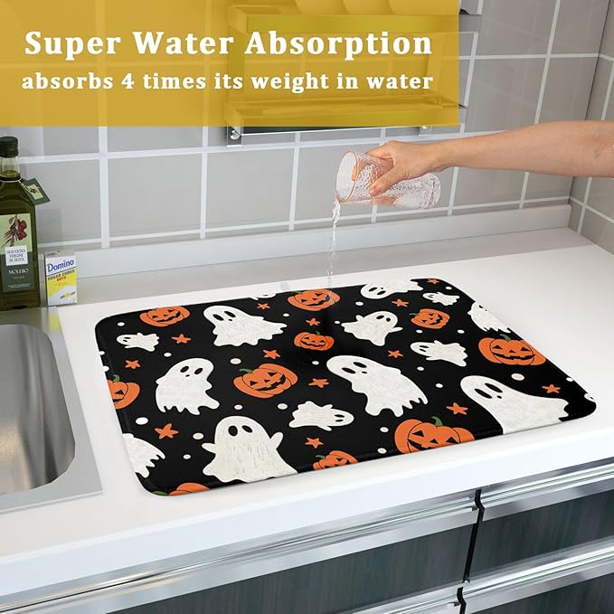 Halloween Dish Drying Mat 18 x 24 Inch - Image 7