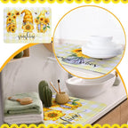 2 Pcs Sunflower Dish Drying Mat - Image 5