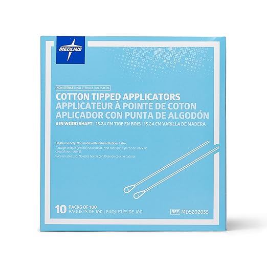 Medline Non-Sterile Cotton Tipped Applicator by Medline