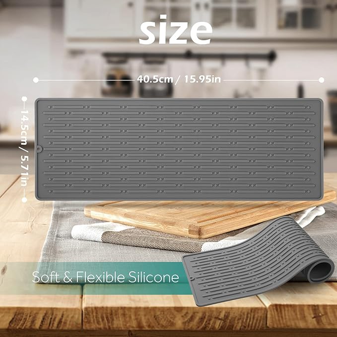 Dish Drying Mats, Heat-resistant Silicone Mat - Image 2