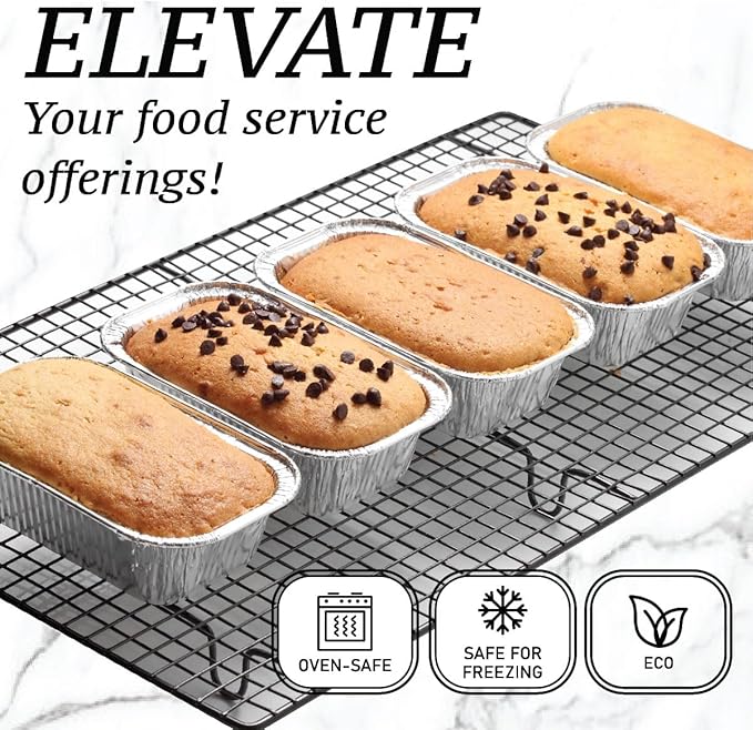 Spare Essentials 1LB Mini Foil Loaf Pans - Image 3