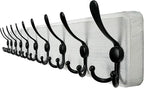 WEBI Coat Rack Wall Mount, 38 9/16" Long, 10 Hooks, Large Coat Hooks Wall by WEBI