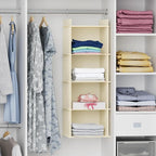 YOUDENOVA Hanging Closet Organizer, 4-Shelf Closet Hanging Shelves - Image 2