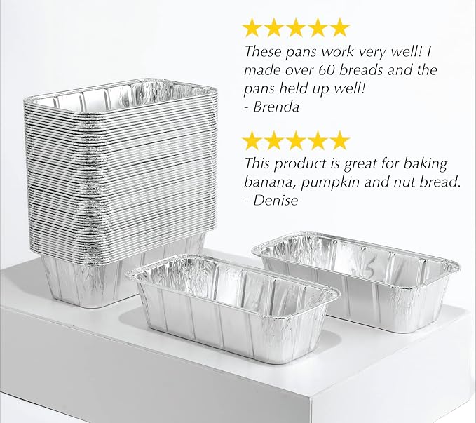 Spare Essentials 2Lb Foil Bread Pans - Image 7