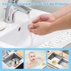 Silicone Sink Edge Protectors 4" x 24", Upgrade Kitchen Sink Splash Guards - Image 6