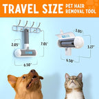 Triton Travel Pet Hair Removal Tool w/Fur Trapping Compartment and Detachable - Image 3
