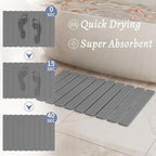 Foldable Stone Bath Mat, Quick Dry Stone Drying Mats - Image 2