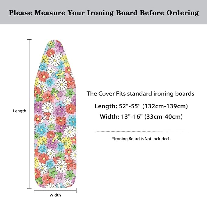 Colorful Daisies Ironing Board Cover Dust Covers Standard Ironing Board Full - Image 6