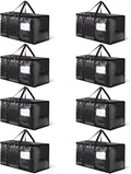 CONGREGATE 8-Pack Heavy Duty Black Moving Bags by CONGREGATE