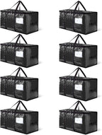 CONGREGATE 8-Pack Heavy Duty Black Moving Bags by CONGREGATE