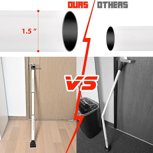 2 Pack 2-in-1 Door Security Bar & Sliding Patio 28″ Door Stopper Security - Image 2