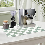 Coffee Mat Checkered Dish Drying Pad - Image 2