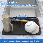 Dish Drying Matt for Kitchen Counter, 14.6"×11"Silicone Dry Rack Mat - Image 4