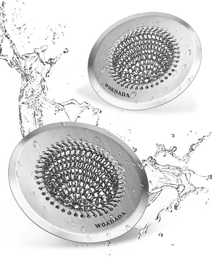 Sink Drain Strainer, Reversible Easy Clean Mesh Sink Strainer by Wokdada