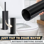 2 PCS Black Toilet Brush and Holder Set - Image 8