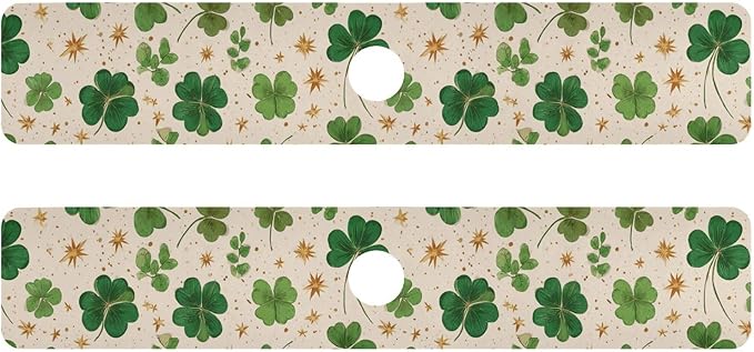 Kitchen Sink Splash Guard 2 PCS 30 Inch Sink Faucet Mat Splash Guard by Eyanle