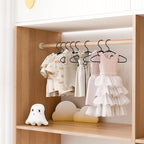 VTRIN Baby Hangers 60 Pack Large Capacity Hard Plastic Kids Hangers Suitable - Image 2
