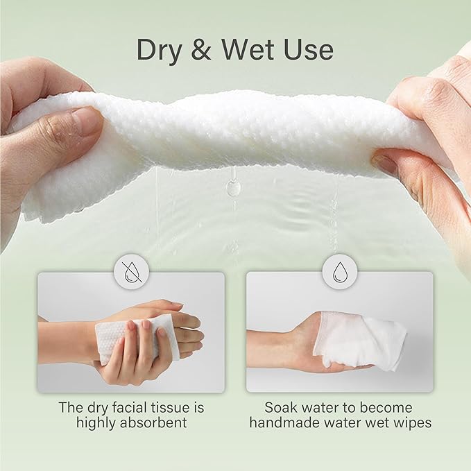 Unifree Facial Towels I Towelettes I Dry Wipes I Makeup Remover I Facial - Image 5