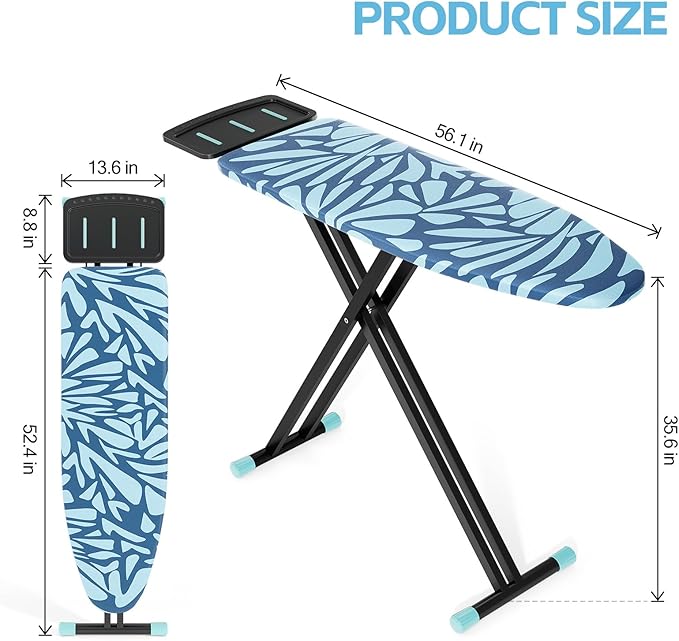 APEXCHASER Ironing Board Full Size, Iron Board and Ironing Board Set Height - Image 8