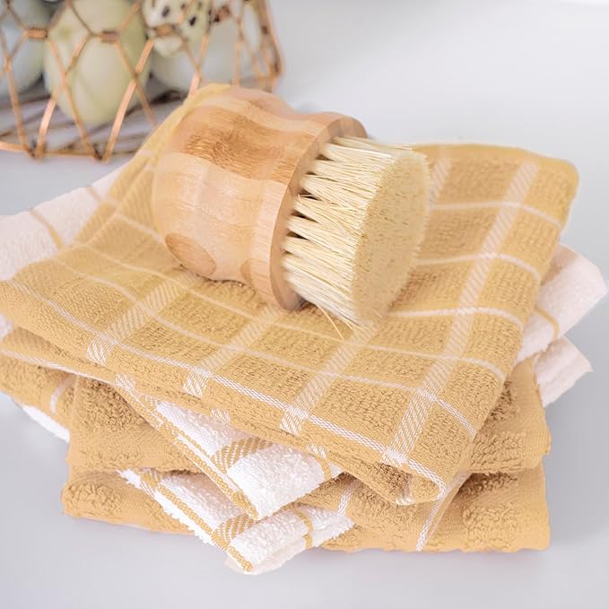 Ritz Premium 100% Cotton Terry Check Kitchen Dish Cloths - Image 5