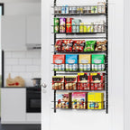6-Tier Pantry Door Oragnizer, Over The Door Pantry Organizer Rack and Storage by Unknown