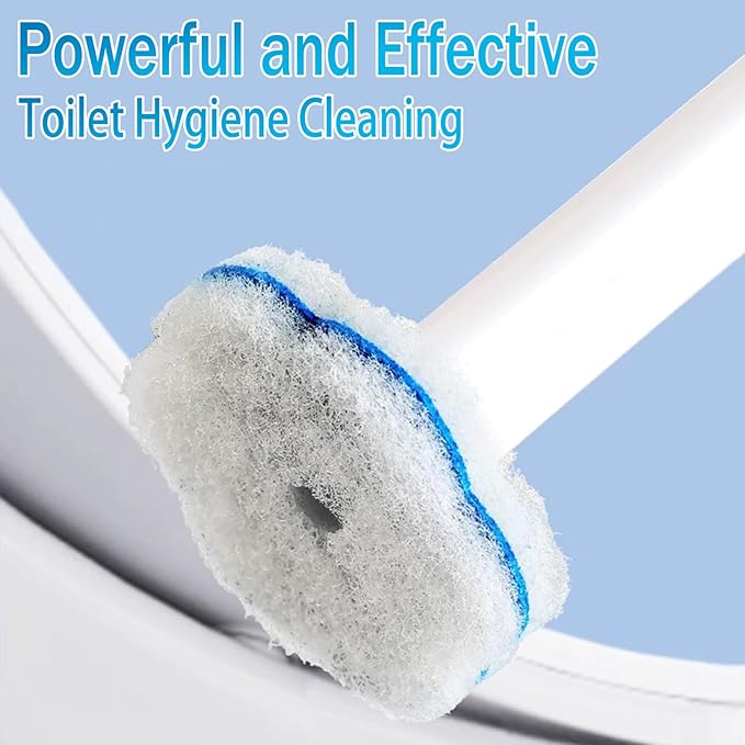 Disposable Toilet Brush， 2 Pack Toilet Wand and Holder - Image 3