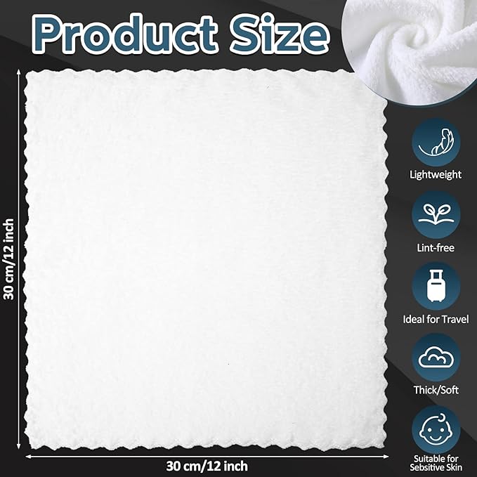 Newwiee 100 Pcs Washcloths Bulk Quick Drying Bathroom Wash Clothes 12 x 12 Inch - Image 2