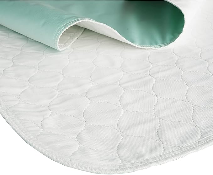 Pack of 2 Careboree Quilted Cotton Top Underpad 36"X60" Reusable Incontinence - Image 2