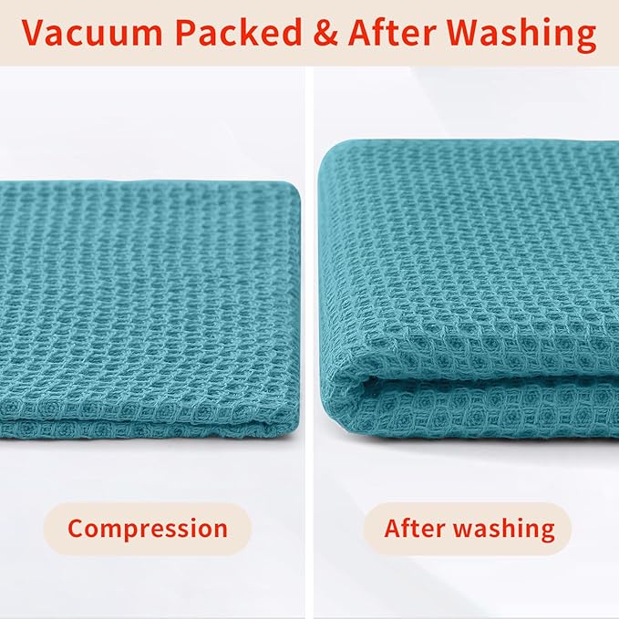 Homaxy 100% Cotton Waffle Weave Kitchen Dish Cloths, Ultra Soft Absorbent Quick - Image 8