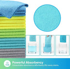 HOMEXCEL Microfiber Cleaning Cloths, 20 Pack Cleaning Rags - Image 4