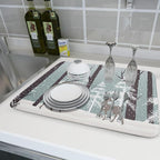 Winter Wildlife Deer Dish Drying Mat - Image 6