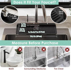 14.6 Inch Silicone Faucet Mat for Kitchen Sink Splash Guard - Image 2