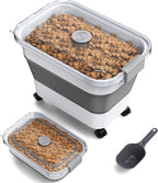 Dog Food Storage Container, 15-23 Lbs Collapsible Dog Food Container by Viretec