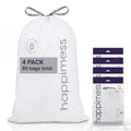 happimess 5.3 Gallon Drawstring Trash Bags, Heavy Duty LDPE Liners by Happimess