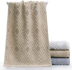 Pidada Hand Towels Set of 2 Diamond Pattern 100% Cotton Absorbent Soft - Image 4