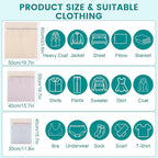 6Pcs Durable Cotton Mesh Laundry Bags - Image 2