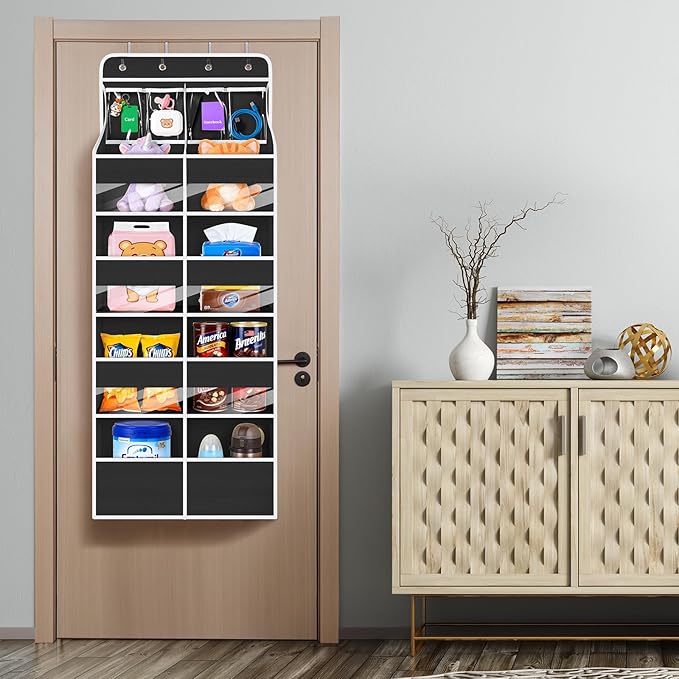 Univivi 5-Shelf Over Door Hanging Organizer Fabric Door Storage - Image 6
