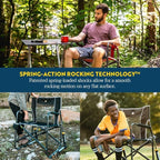 GCI Outdoor Freestyle Rocker Camping Chair | Portable Folding Rocking Chair with Solid, Durable Armrests, Drink Holder & Comfortable Backrest — Cinnamon - Image 4